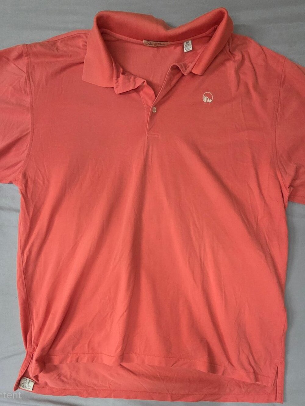 Peter Millar XXL Coral Mercerized Cotton Polo